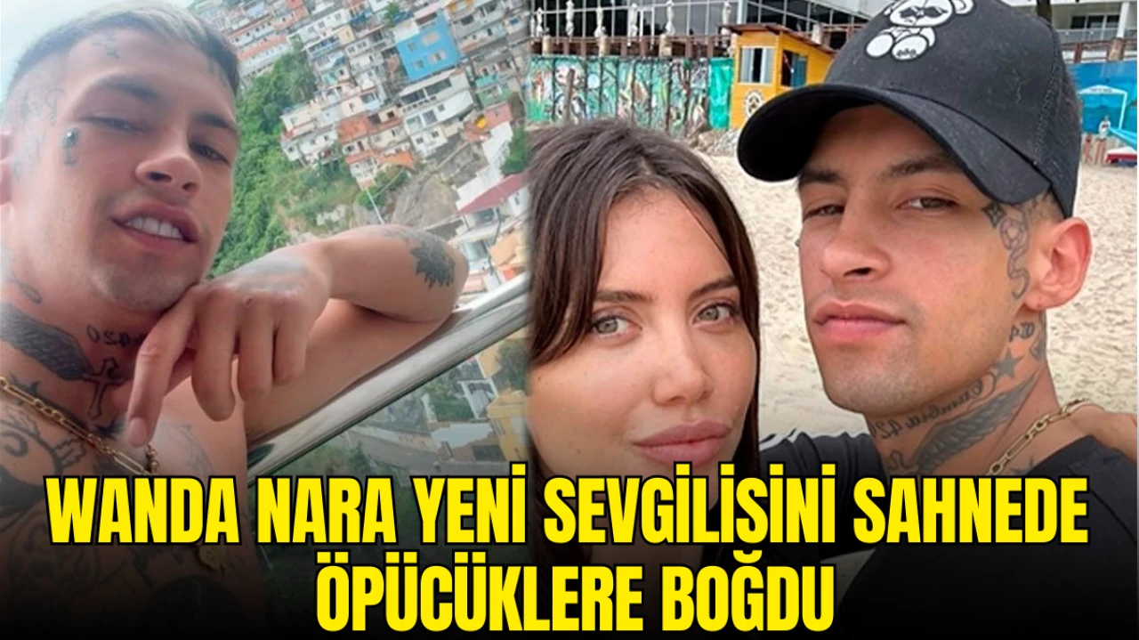 Wanda Nara, Sevgilisi L-Gante’nin Sahnesinde Öpücüklere Boğdu! Sosyal Medyada Olay Oldu