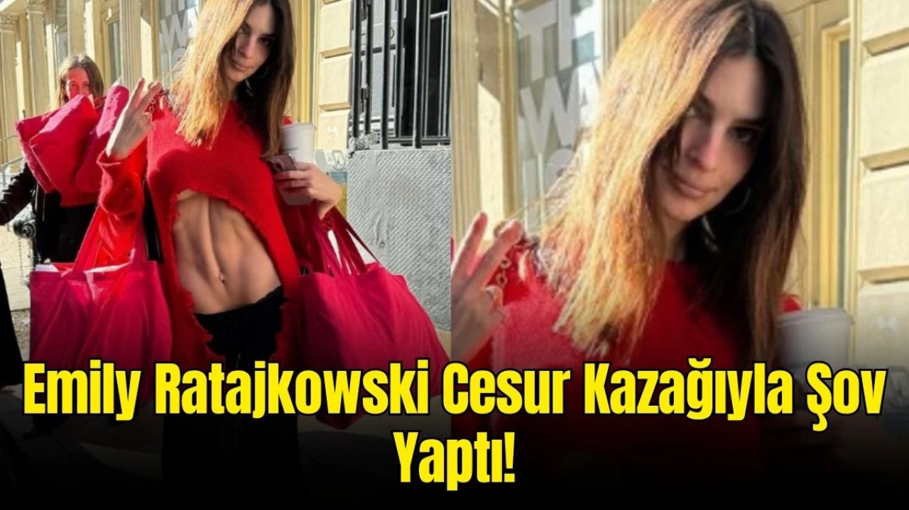 Emily Ratajkowski’nin Cesur Kombini: Soğuk Havaya Aldırmadan Tarzını Konuşturdu!