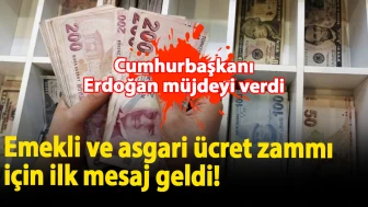 Cumhurbaşkanı Erdoğan müjdeyi verdi: Emekli ve asgari ücret zammı için ilk mesaj geldi! İşte, son açıklamalar…