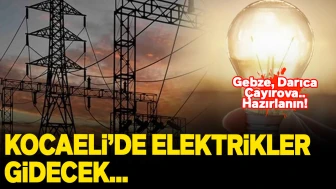 22 Kasım 2024 Kocaeli Elektrik kesintisi: Gebze, İzmit, Darıca, Karamürsel, Kandıra (Alo SEDAŞ SEPAŞ 186) Elektrikler ne zaman gelecek?